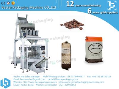 China How to pack coffee bean into PE bag with degassing valve BSTV-550BZ for sale