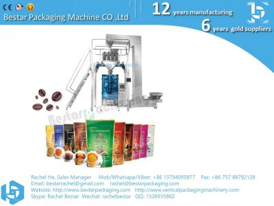 China 2020 New design whole bean coffee packaging machine PE roll film for sale