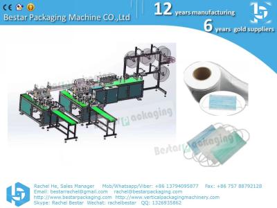 China Mask machine, fully automatic surgical disposable mask production line for sale