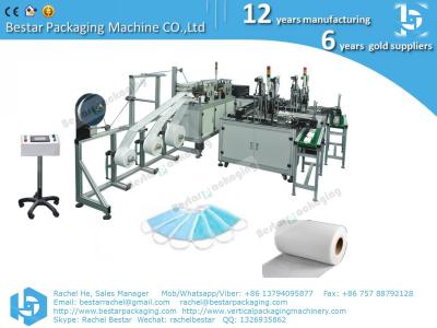 China production line for mask making, sugical mask making machine, with welding ear-loop for sale