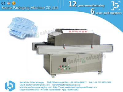 China Ultraviolet ray sterilization machine for mask, face mask, 3-ply mask for sale