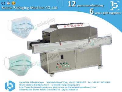 China Ultraviolet ray sterilization tunnel machinery equipment for face mask for sale