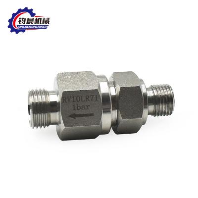 China Stainless Steel 316/304 Natural Gas Spring Check Valve With BALL Structure for sale