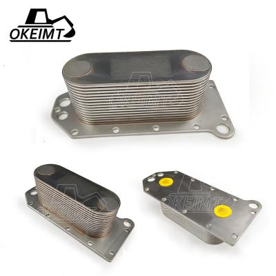 China OKEIMT 3966365 3957533 Factory Outlet Engine Lub Oil Cooler Core For Cummins ISC 6D114 for sale