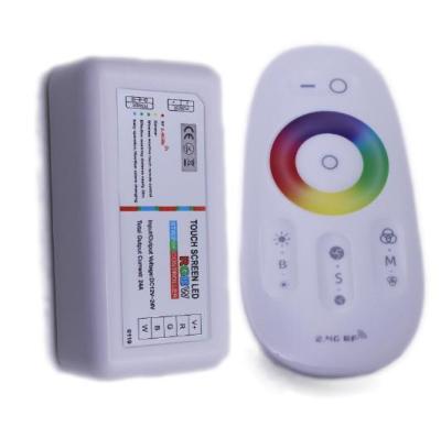 China 12V 2.4G Stable Wireless RGBW LED Controller With Touch Screen for sale