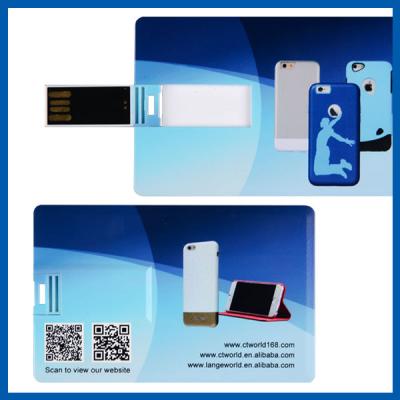 China Memory Stick Pendrive 32g de la impulsión de tarjeta de memoria USB de la forma de la tarjeta de banco de la tarjeta de crédito en venta