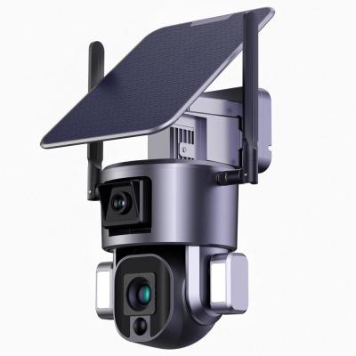 China UHD Human Tracking Alarm Solar Powered 4k Security Camera 20000mah for sale