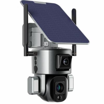 China Detecção de Movimento PIR 20000mAh 4k Câmera de Segurança Solar Câmera de CCTV Solar sem fio à venda