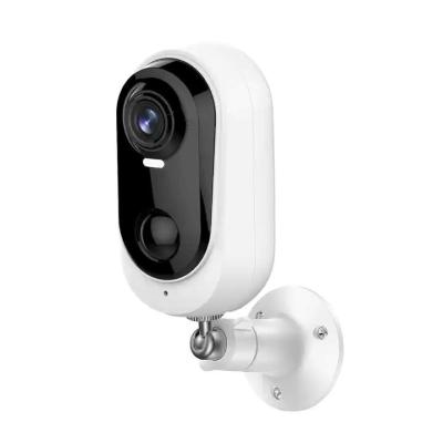 China White HD 1080P Wifi Security Camera With Rechargeable Battery For Doorway for sale