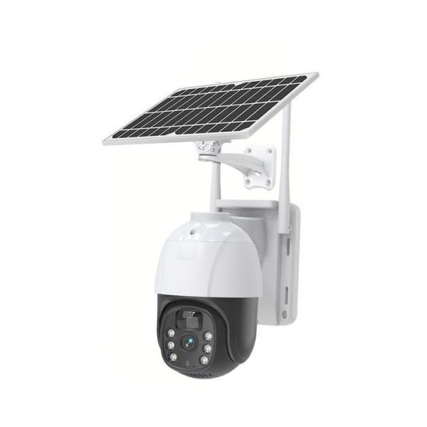 Quality OEM Solar Powered Security Camera With Two Way Audio  Weather Proof for sale