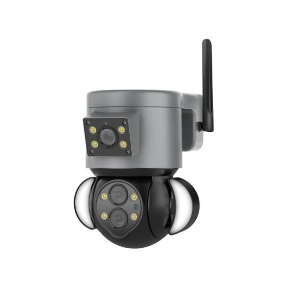 Quality 10X Zoom Multiple Lens Wifi Security Camera Floodlight 8MP Linkage Alarm for sale