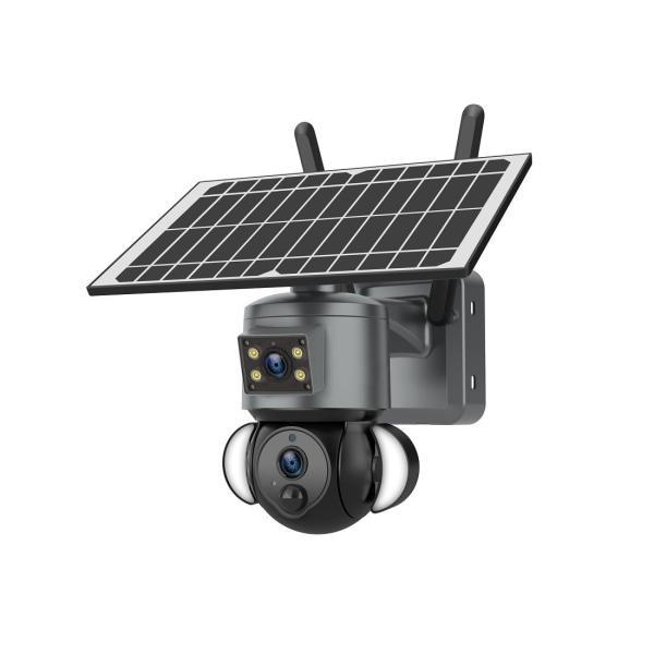 Quality PIR AI Detection Solar Battery Camera IP65 Waterproof Rating Night Vision for sale