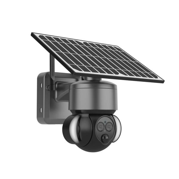 Quality 6MP Dual Lens Zoom Solar Powered CCTV Camera With Sim Card Night Vision for sale