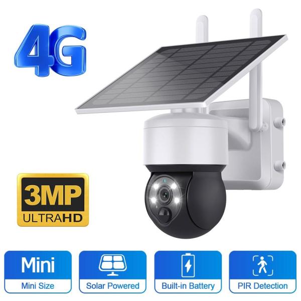 Quality Outdoor Security 4G Solar Camera IP65 Waterproof Two Way Audio Smart Alert for sale