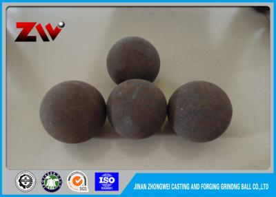 China Unbreakable high impact value High carbon forged grinding balls , Alloy steel material 60Mn B2 B3 for sale