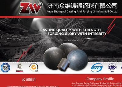 China O aço carbono forjou a bola de moedura para o cimento e o moinho de bola de mineração 58-64 HRC à venda