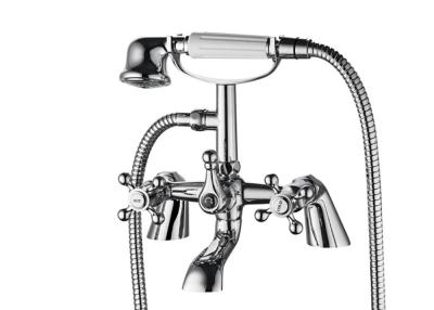 China Ceramic Valve Wall Mounted Bath Mixer Brass Material with Diverter for sale