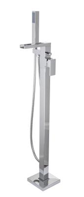 China Brass Floor Standing Bath Shower Mixer T8610 Modern Design Luxurious T8610 for sale