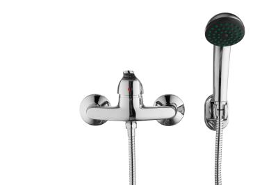 China Chrome Modern Coral Wall Mounted Shower Mixer Contemporary Single Handle T8025AR for sale