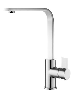 China Chrome Single Lever Kitchen Mixer Tap 310mm Height Single Hole Faucet for sale