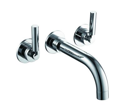 China Chrome Double Handle Traditional Concealed Shower for Bathroom for sale