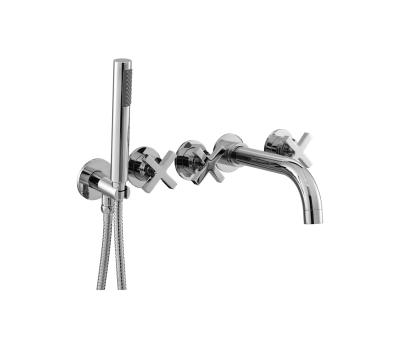China Coral Chrome Concealed Wall Mounted Bath Shower Mixer Polished for sale