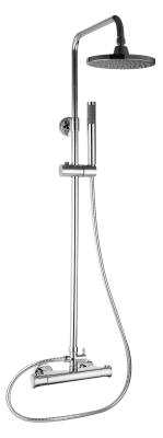 China Arroyo de ducha termostático de latón Grifón de agua caliente y fría con desviador S1012 en venta