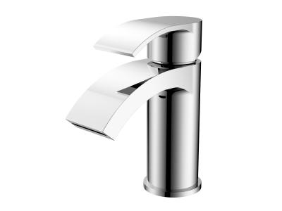 China Modern Style Chrome Finish Brass Basin Mixer Faucet For Bathroom T8882W for sale
