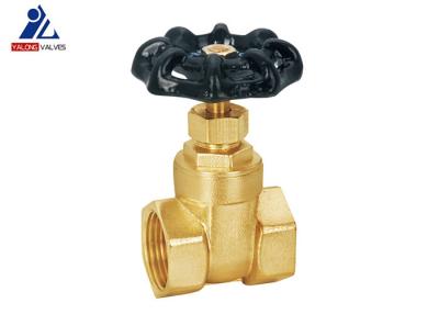 China ISO228 Iron Handle Brass Gate Valve 1.6Mpa Natrual Color Aluminum Water Valve for sale