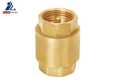 China Female X Female ISO9001 Brass Vertical Check Valve Water HPb57 Natural Color for sale