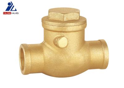 China C X C ISO228 Brass Swing Check Valve Gas Dn25 Gas 10 Bar for sale