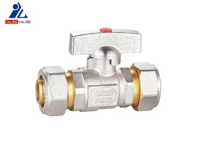 China Zinc Butterfly Pex Ball Valve With Drain DN25 20mm Ball Valve for sale