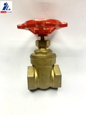China 1/2 Inch Pegler Model Brass FF Thread Gate Valve With Aluminium Handle for sale