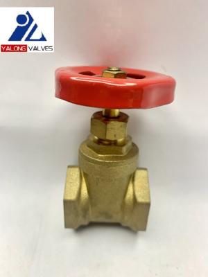 China Female Thread 1.6Mpa Full Port Forged Brass Paint Gate Valve DN15-DN50 Presser for sale