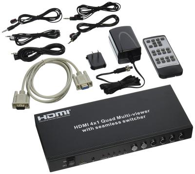 China 10W Power Consumption HDMI Matrix Switcher , Hd Matrix Switcher With Ir Wireless Remote for sale
