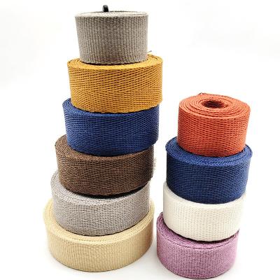 China GRS Herribone Woven Paper Ribbon Roll Plain Pattern Assorted Color Solid for sale