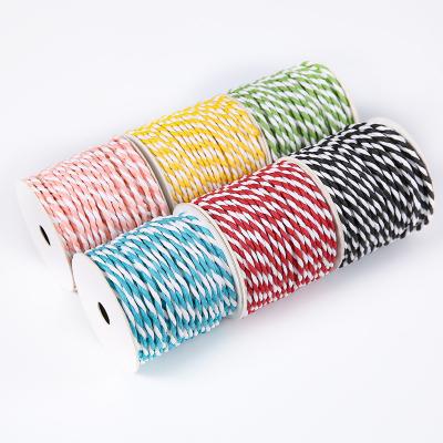 China Biodegradable Craft Paper Rope Medium Strength Christmas Twisted Paper Rope 100m for sale
