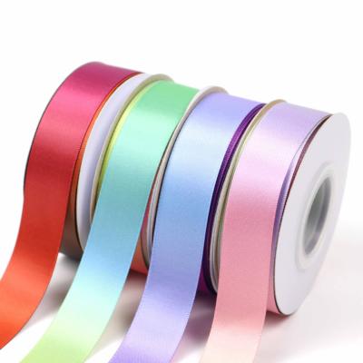 China Color Gradual Chang Polyester Ribbon 25mm Hot Transfer Printing for sale