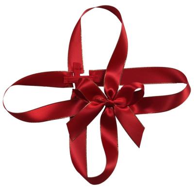 China ISO9001 Elastic Gift Bows Customized Ribbon Bow With Elastic Loop for sale