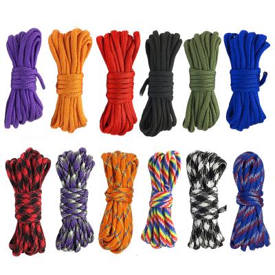 China Colorful Orange Nylon Rope ISO9001 Double Braided Polyester Rope for sale