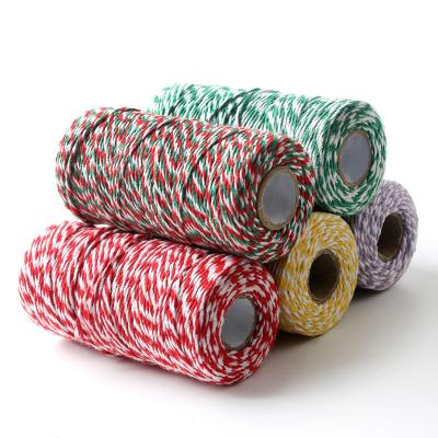 China DIY 2 hebras de cordón retorcido 550 libras 2 mm Cordón de algodón macrame en venta