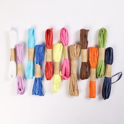 China Eco-friendly 10m Paper Rope (Cordão de papel de 10 m) Cordão de Raffia Tricado Azul Escuro ISO9001 à venda