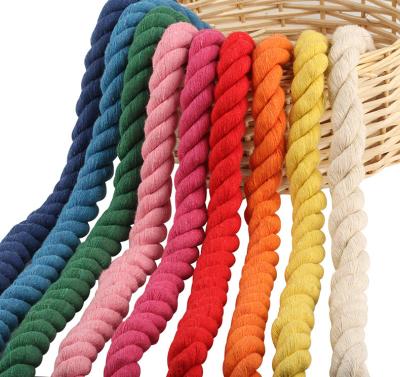 Китай DIY Цветные хлопчатобумажные макрамовые шнурки 20 мм Цветные хлопчатобумажные шнурки для ремесла продается