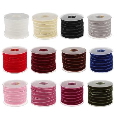 China 10mm*20Y elastisch fluwelen lint Roze fluwelen draadband ISO9001 Te koop