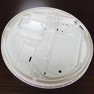 China Single Cavity Plastic Electronic Parts Injection Molding lampshade Lower Cover ISO9001 for sale
