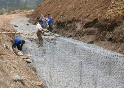 China En 10223 8*10 2x1x0.5m Woven Gabion Baskets Flood Control Galfan Coated for sale