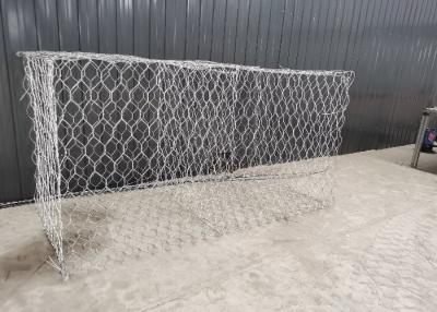 China 3x1x0.5m 80x100mm Metal Gabion Baskets Riverbank Stability Woven Box for sale