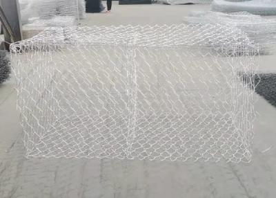China Galvanized Wire Mesh Gabion Baskets 60mm*80mm Openings For Flood Control for sale