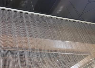China Architectural Metal Woven Metal Coil Drapery Decorative Metal Mesh Curtain for sale