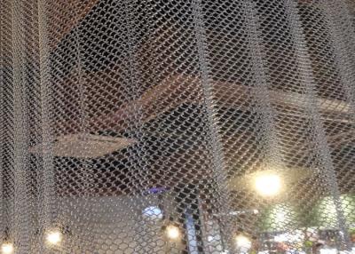 China Space Divider Metal Coil Drapery Curtain Wire Mesh Decoration Of Ceiling for sale